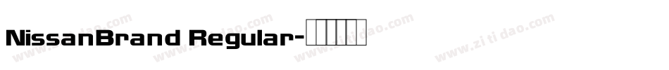 NissanBrand Regular字体转换